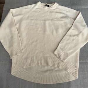 [M]Theory Men's Off-White Crewneck Cashmere Sweater
